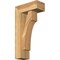 Ekena Millwork Westlake Block Rough Sawn Bracket w/ Offset Brace, Western Red Cedar, 6"W x 14"D x 26"H BKT0604X14X26WTL05RWR - alternate 1